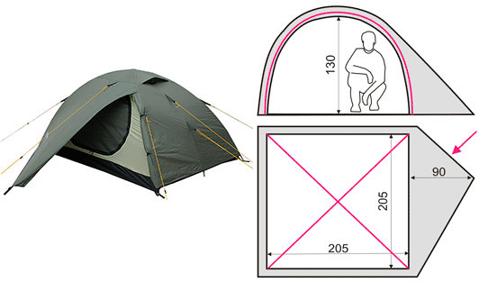Палатка Terra Incognita Alfa 3 за 3500 грн