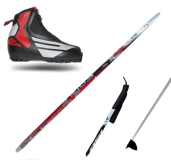 Комплект беговые лыжи на прокат + ботинки + палки за 6000 грн