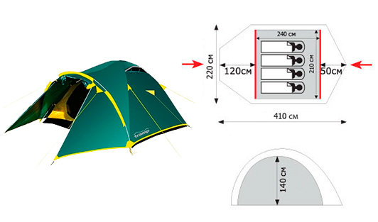 Палатка Tramp Lair 4 за 0.0000 грн