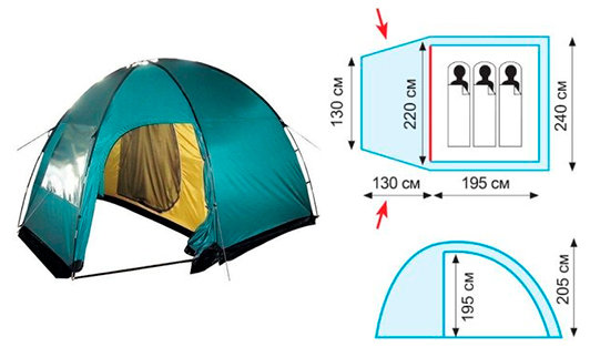 Палатка Tramp Bell 3 за 4500 грн