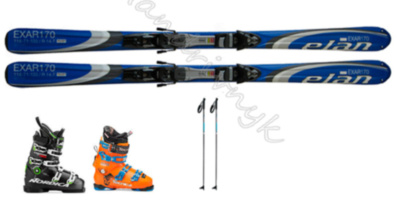 Прокат лыж Elan Exar, комплект  Аренда на weekend за 170 грн